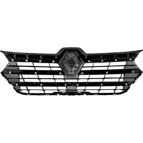 Grille de calandre avant noire avec 5 moulures chromées Renault Trafic 3 phase 3 depuis 2022