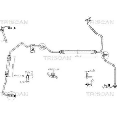 Tuyau hydraulique, direction TRISCAN 8516 28008 PEUGEOT 4014.C9