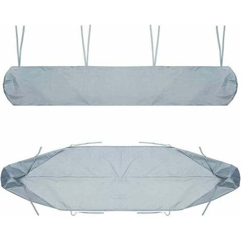 Housse de protection pour auvent de terrasse, bâche anti-poussière pour auvent de terrasse de 4 mètres, housse grise pour auvent de terrasse, protection hivernale imperméable
