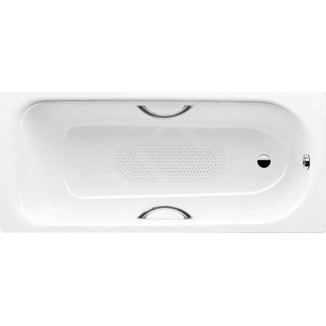 Kaldewei Advantage - Baignoire rectangulaire Saniform Plus Star 333, 1600x750 mm, avec trous pour poignées, antidérapant sur (1/4)