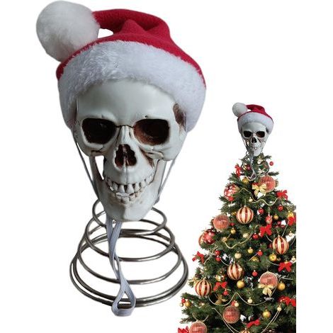 Topper Sapin De Noël Décoration Halloween Accessoires Fête 12,7 cm Décorations Arbre Halloween Effrayantes Pour Maison Hantée Bureau Jardin Patio Pelouse Extérieur Piscine Intérieur (1/5)