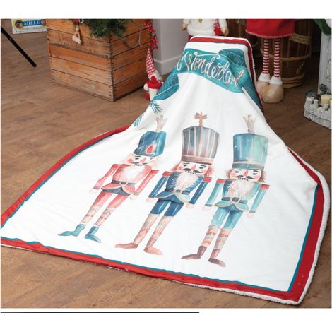 Preziosa Home Coperta Natale Pile Ass. Stampata 210 x 240 Cm Poliestere Scatola Regalo 1 Pz