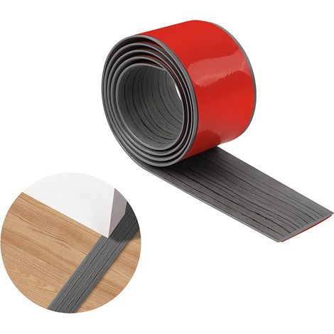 Bandes de Seuil en PVC - Lot de 1 - Matériau Souple et Résistant - Transition Sol Auto-adhésive - Pour Portes Fenêtres et Intérieur - Largeur 4cm ou 10cm (1/5)