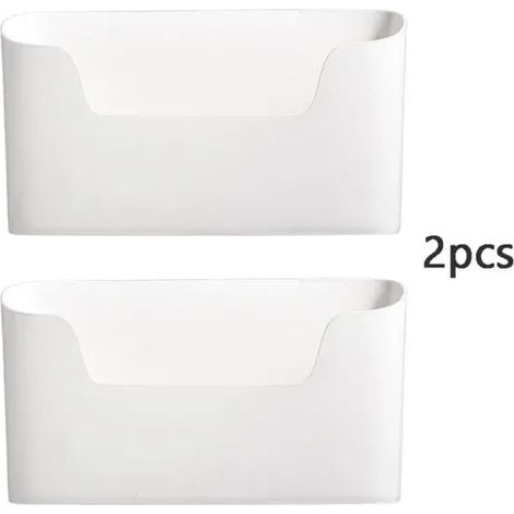 2 pièces cuisine mural adhésif support de rangement multifonctionnel armoire porte boîte de rangement sous évier tiroir étagère salle de bain organisateur