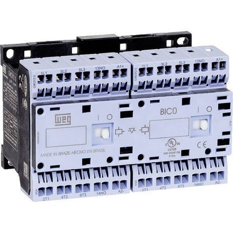 WEG CWCI09-01-30D24S Contacteur-inverseur 6 NO (T) 4 kW 230 V/AC 9 A avec contact auxiliaire 1 pc(s)