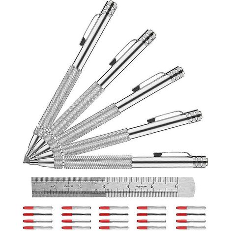 Satz von Wolframkarbid-Gravierspitzen, gerändeltes magnetisches Gravierwerkzeug (1/5)