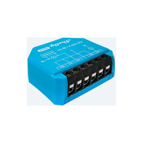 Shelly 2L Gen3 - Interruttore intelligente 2 canali senza neutro Wi-Fi/BT/Matter ·