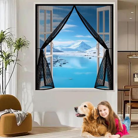 Moustiquaire Porte Fenetre 190 x 102 cm Anti-Moustiques (1/5)