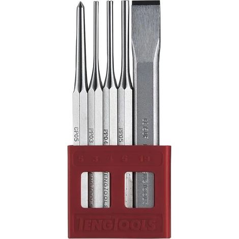 Set di strumenti di precisione in acciaio temprato Teng Tools 5 pezzi