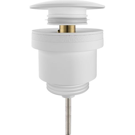 Aloni Pusher Ablaufgarnitur mit Überlauf 1 1/4" weiß matt (1/3)
