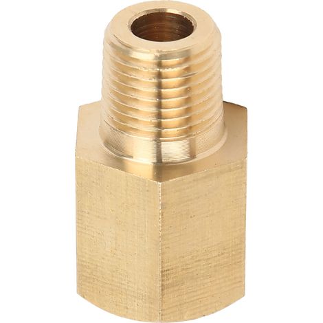 Adaptateur de raccordement en laiton 1/8 NPT à 1/8 BSPT pour capteur de pression et température d'huile - Pièce universelle véhicule (1/5)