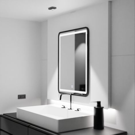 Miroir LED Rectangulaire 60x80cm Ombra Basic Touch (1/4)