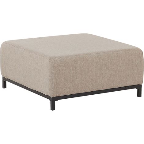 Ottomane ROVIGO Stoff Beige