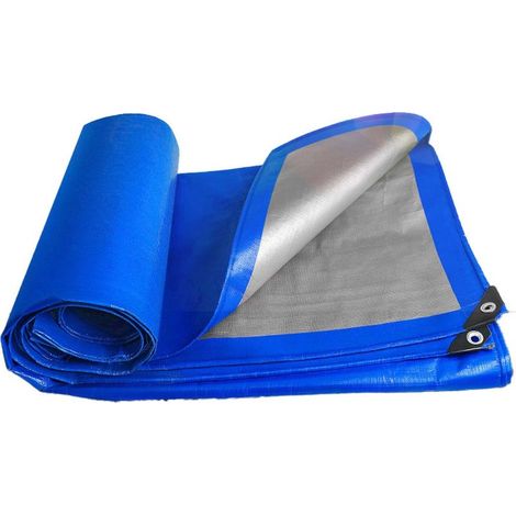 Bâche imperméable, bâche de Jardin avec œillets en Aluminium, bâche tissée bâche de Protection bâche de Bateau bâche pour Bois(2m4m) (1/5)
