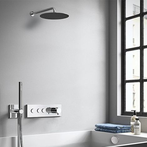 Pack Bain Douche Themo Up Robinetterie TRIVERDE - CRISTINA ONDYNA XTV71351