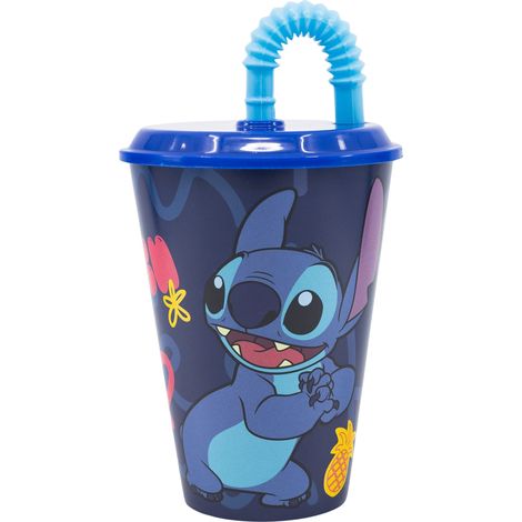 VASO CAÑA 430ml. STITCH PALMS (1/2)