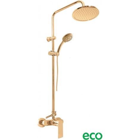 Colonne de douche NIL en laiton doré brossé H. 116 cm (1/5)