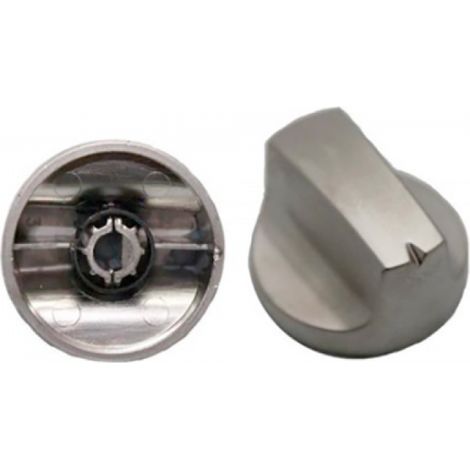 Mando Selector Vitrocerámica Teka Gris  Ø 32mm Eje 6mm  Recambio Original HA610, HE510, VTCM  Código 61004111