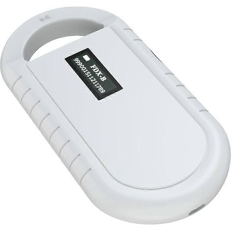 Lecteur RFID portable pour micropuces animales, compatible avec les normes ISO 11784/11785 et FDX-B. (1/4)