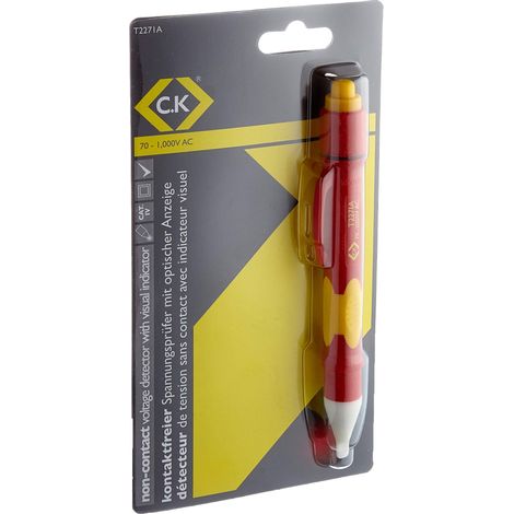 C.K T2271A Cercafase a penna con rivelazione senza contatto, 70-1000 V con indicatore visivo (1/3)