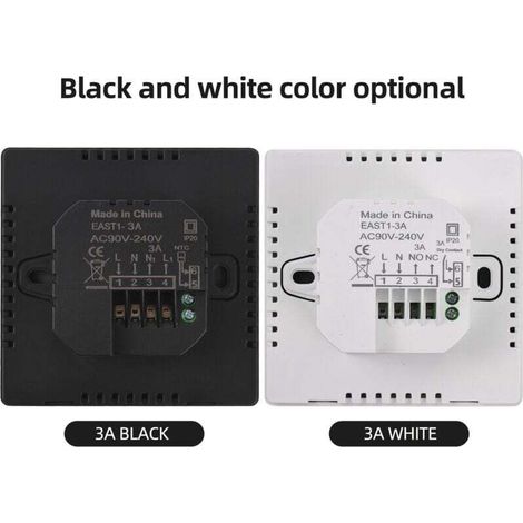 Thermostat intelligent, entièrement tactile, Mode automatique manuel, contrôleur de température numérique Programmable pour le chauffage de l'eau domestique (1/4)