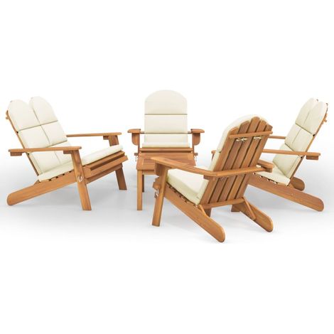 Maison Exclusive - Ensemble de salon de jardin Adirondack 5 pcs bois acacia solide (1/5)