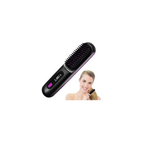 Cellfast – Brosse lissante sans fil – Brosse chauffante céramique – Écran LCD – Température réglable – Compact et léger pour coiffures rapides