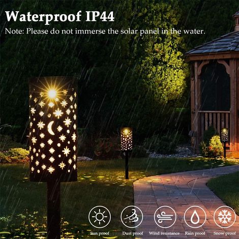 Éclairage solaire extérieur, lampes solaires LED pour jardin, qualité exceptionnelle (1/5)