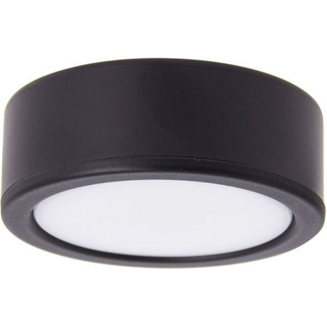 Xanlite – Spot d'intérieur noir LED 3W – Lumière variable 3000K/4000K – 250 lumens – Angle 110° – Fixation encastrée ou saillante – ECPKSP250N