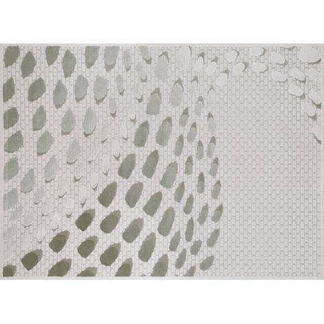 Tapis gris à motifs écailles 160 x 230 cm OLERA (1/5)