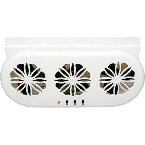 Autoabluftventilator, 3 Lüfter, solarbetrieben, USB-Anschluss, leise Belüftung, Kühlerkühlung, für Fahrzeuge (1/4)
