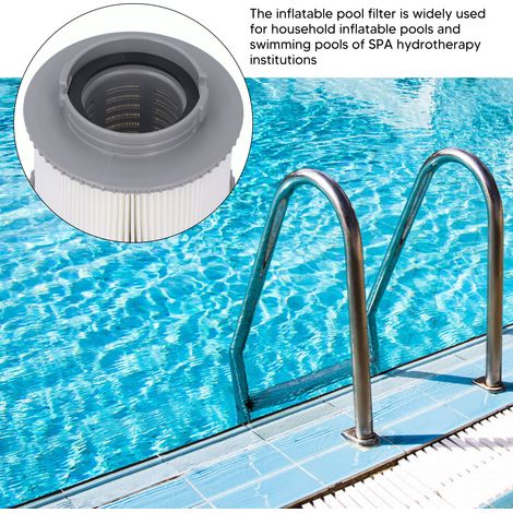 Ortviai Filtre pour piscine gonflable MSPA FD2089 – élément filtrant haute performance en matériau ABS, 155 g (1/4)