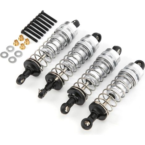 Verstellbare Stoßdämpfer mit Metallfedern für 1/12 RC-Cars MN G500/BRABUS (silberne Ersatzteile) (1/5)