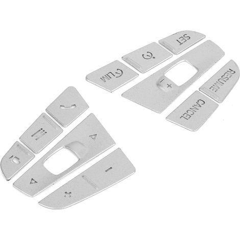 11-teiliges silbernes Lenkraddekor-Set, kompatibel mit 3er BMW G20 G28 ab 2020 (1/5)