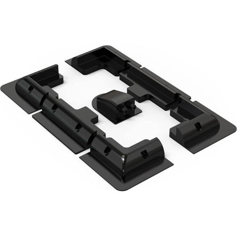Lot de 7 supports de panneau solaire - Supports latéraux en ABS - Sans perçage - Largement utilisé sur les camping-cars, bateaux, toits plats, camping et caravanes (1/5)