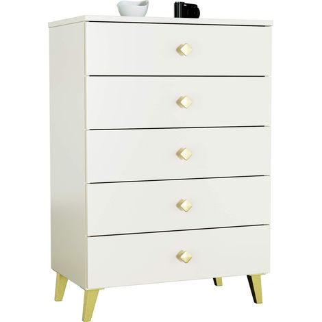 Commode AKORD MOBI Cachmire 60 cm 5 tiroirs 60x37x89 cm (1/5)