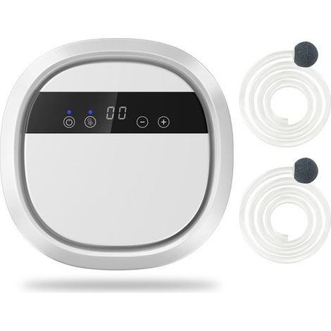 Generatore di ozono portatile, dispositivo multifunzionale con timer per aria, acqua, cibo, casa, ufficio e auto (bianco) (1/5)