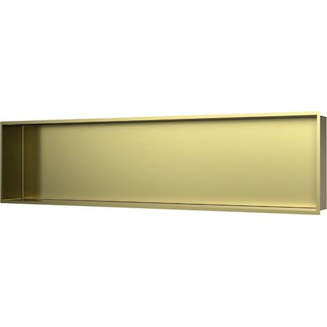 Swiss Aqua Technologies Nicchia per doccia da incasso, acciaio inox 304, 120x30x10cm, PVD oro spazzolato (SATAURN12128BG) (1/3)