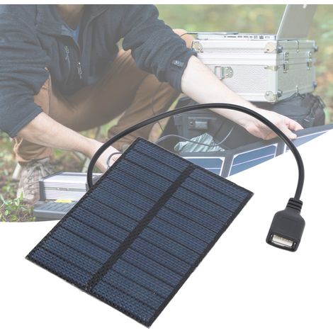 Panneau photovoltaïque portable en silicium polycristallin 5V pour énergie de secours (1/5)
