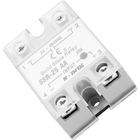 SSR25 AA 25A Halbleiterrelaismodul SSR AC/AC-Eingang 80-250V AC, Ausgang 24-480V AC (1/5)