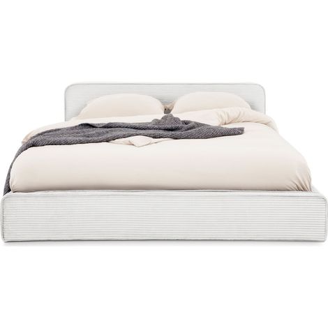 Lit double CURSIO Blanc 140x190 cm