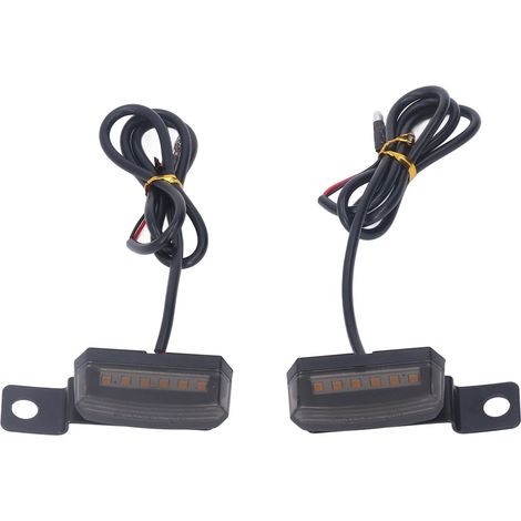Clignotants LED Moto Scooter 12V Universels 6 Leds pour Guidon M8 Modif 1 Paire (1/5)