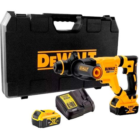DeWalt DCH263P2 Cordless 18V XR Brushless 3.0J SDS+ Rotary Hammer Drill with 2x5Ah Batteries, Charger and Carry Case