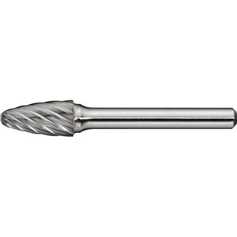 Fresa RBF INOX D.10mm cabeza-L.20mm vástago-D.6mm HM galvanizado normal fino PROMAT