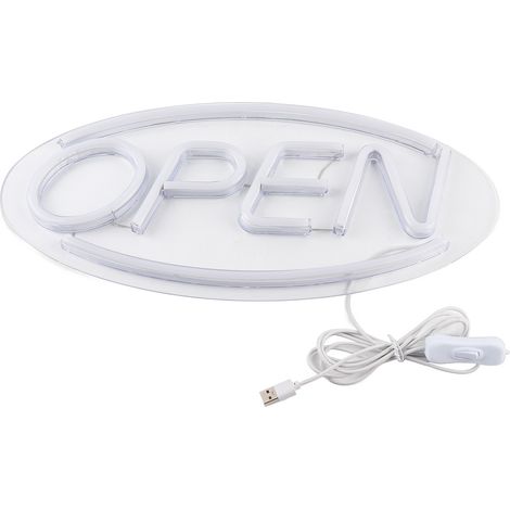 Enseigne lumineuse LED suspendue en forme de lettres OPEN, néon USB pour magasin, décoration maison (1/5)