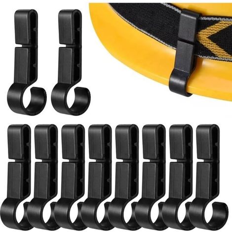 10 clips de lampe frontale pour casque de sécurité – Pinces antidérapantes pour lampe frontale – Pour les aventures en plein air (1/4)