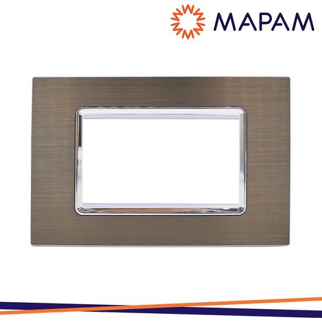 PLACCA ALLUMINIO M6004LL-5 GEM 4P TESTA DI MORO