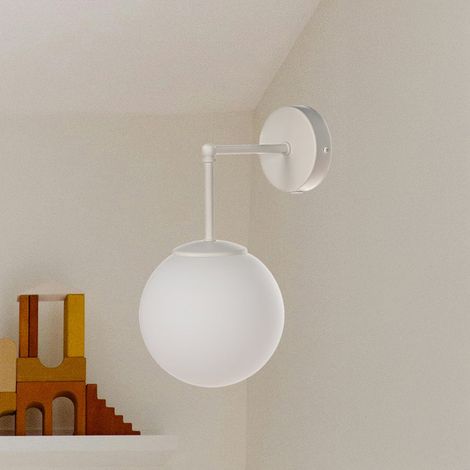 [GEBRAUCHT] B-Ware Wandleuchte Wandlampe Moon Glas sand E27 LED 35cm Leuchte Lampe Schalter Stecker (1/2)