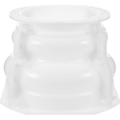 Moule à Colonne Romaine en Pp, Forme Décorative Ronde de 19 Cm, Moule Réutilisable pour Base de Pilier en Béton, Résistant aux Intempéries, pour Décoration Extérieure (1/5)