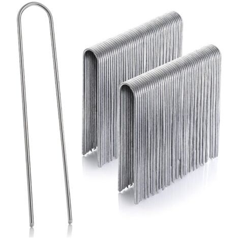 Lot de 100 piquets de Fixation en Acier H150mm, L25mm, Ø2,9mm (1/5)